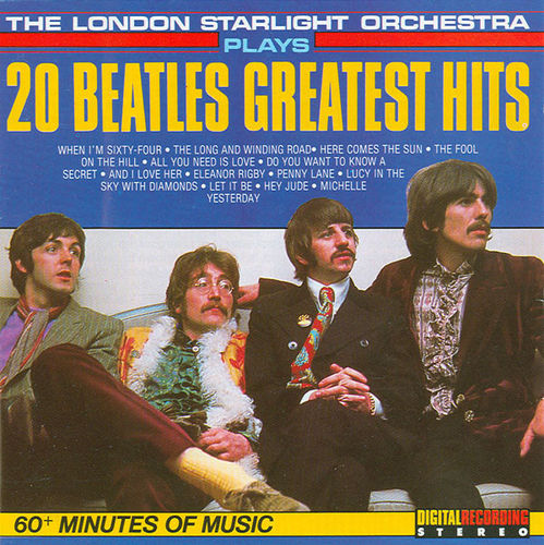 The London starlight orchestra plays 20 Bbeatles gratest hits cd  (käytetty)