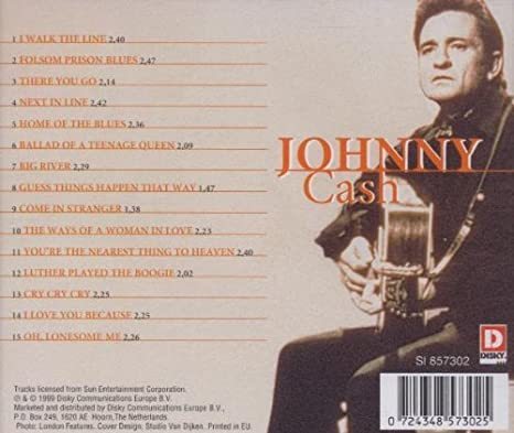 Johnny Cash - I walk the line, oh, lonesome me ,  jne (käytetty) soi hyvin