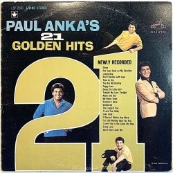 Paul Anka - 21 Golden hits  1980  (1963 recordings of)